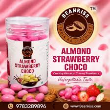 almond strawbarry choch 100gm